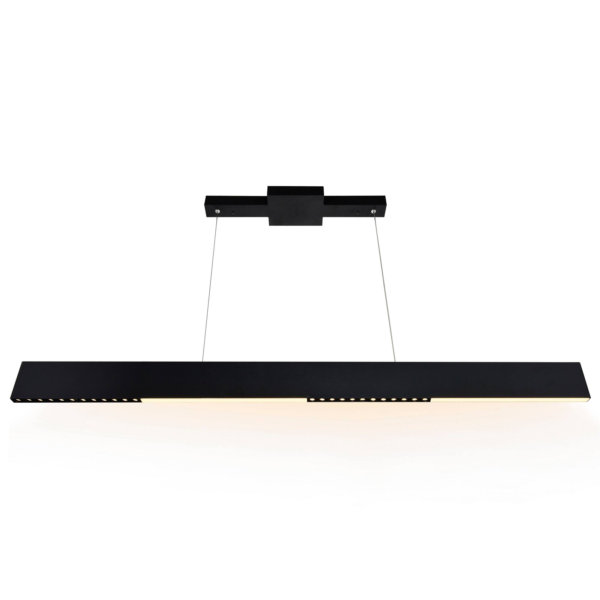 Angle. CWI Lighting - Bellagio 42 in LED Integrated Black Chandelier - Black.