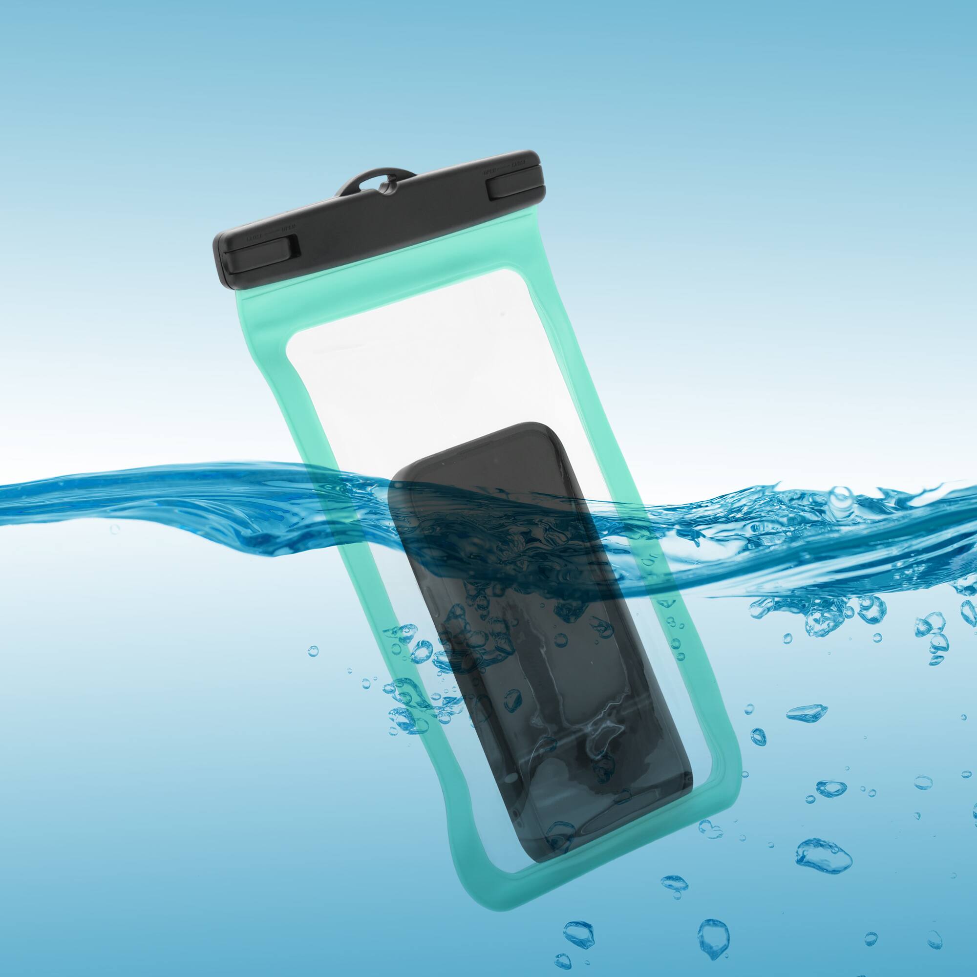 Alt View 3. Unique Bargains - 2pcs Mobile Waterproof Bag Universal Waterproof Case Compatible for Phone 5.51"x10.43" - Green.