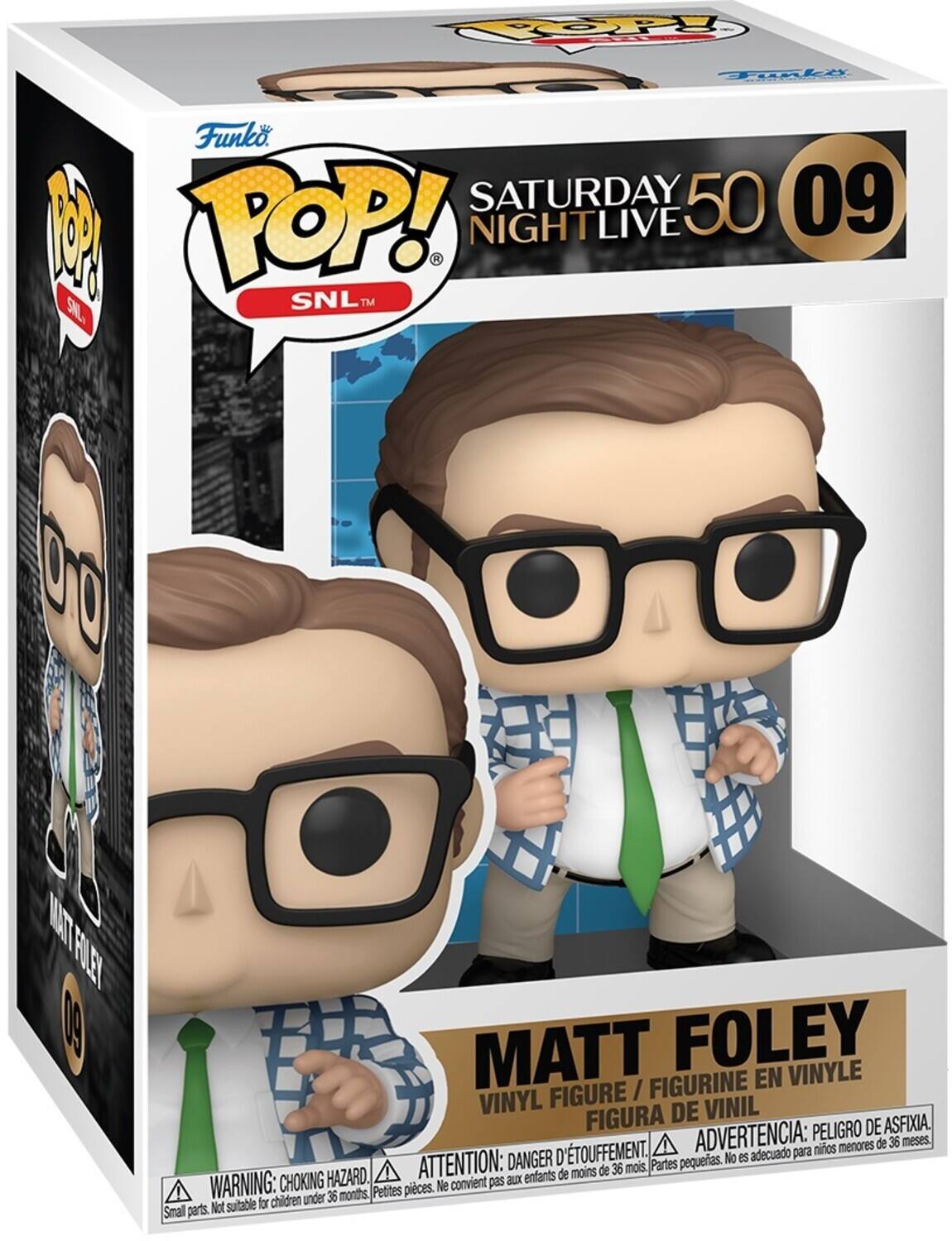 P 2 Funko. SATURDAY 50 09 M POP! 2 NIGHTLIVE SNLM T 0O MAIT FOLEY 60 MATT FOLEY VINYLE / FIGURINE EN VINYL FIGURE VINIL FIGURA DE ASFIXIA. ADVERTENCIA: PELIGRO DE menores de 36 meses D'TOUFFEMENT. adecuado para nios DANGER pequeas. No es HAZARD. ATTENTION: aux enfants de moins de 36 mois. Partes WARNING: CHOKING Petites pieces. Ne convient pas for children under 36 months Small parts. Not suitable