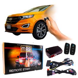 MPC - 4-Button Extended Range Remote Starter For 2013-2016 Ford Escape - Black