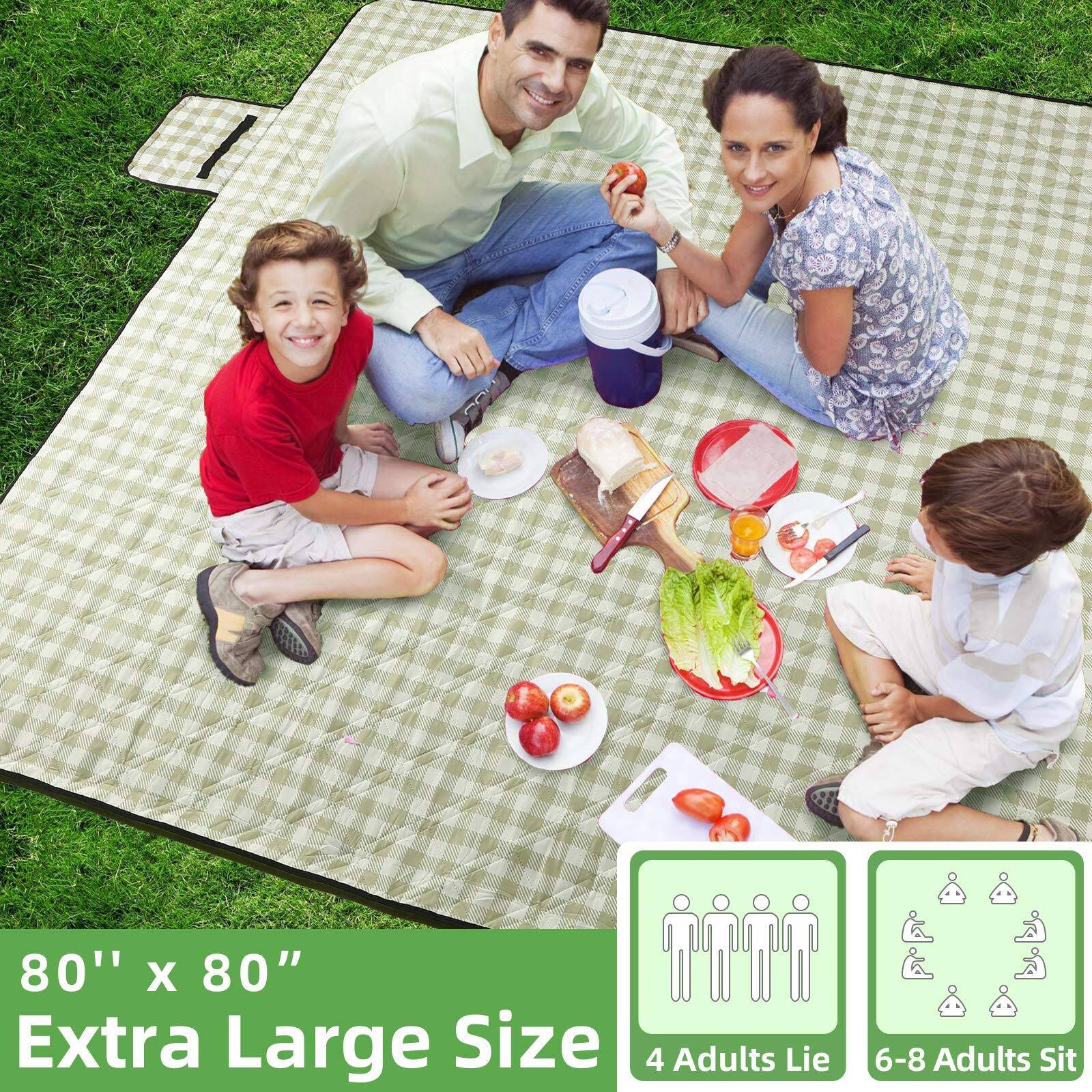 80" x 80"  
Extra Large Size  

4 Adults Lie  
6-8 Adults Sit