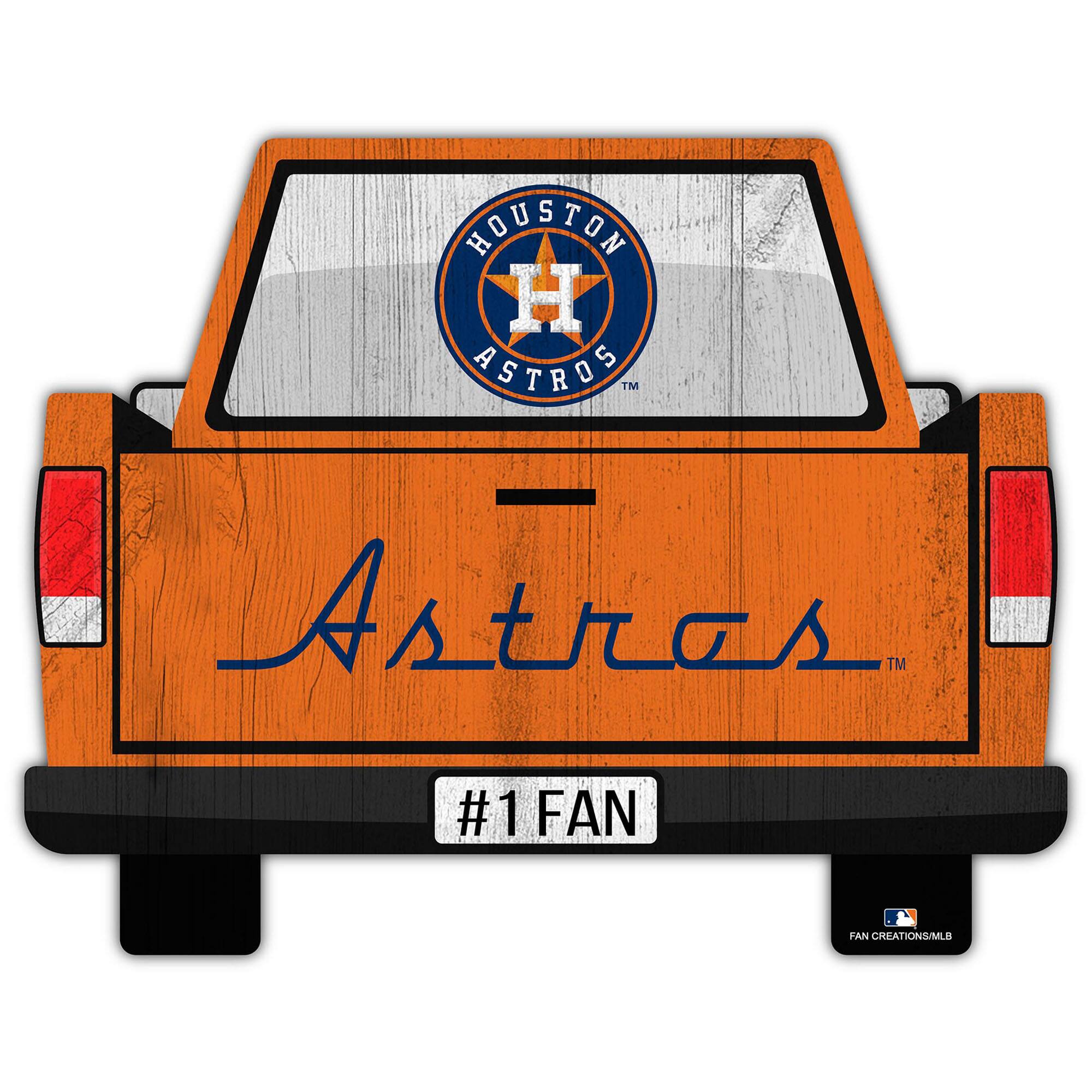 Houston Astros 12'' x 12'' Truck Back D-cor