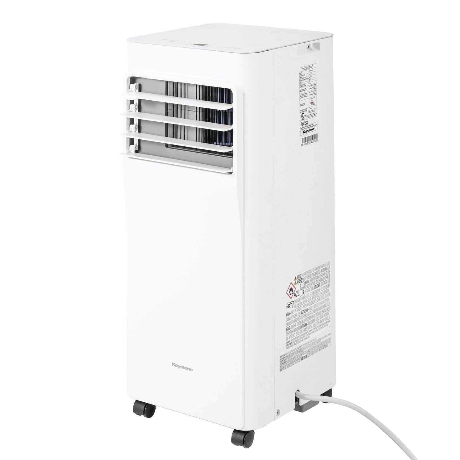 Alt View 11. Keystone - Keystone 5,000 BTU DOE/8,500 BTU ASHRAE 250 Sq. Ft. Portable Air Conditioner with Remote - White.