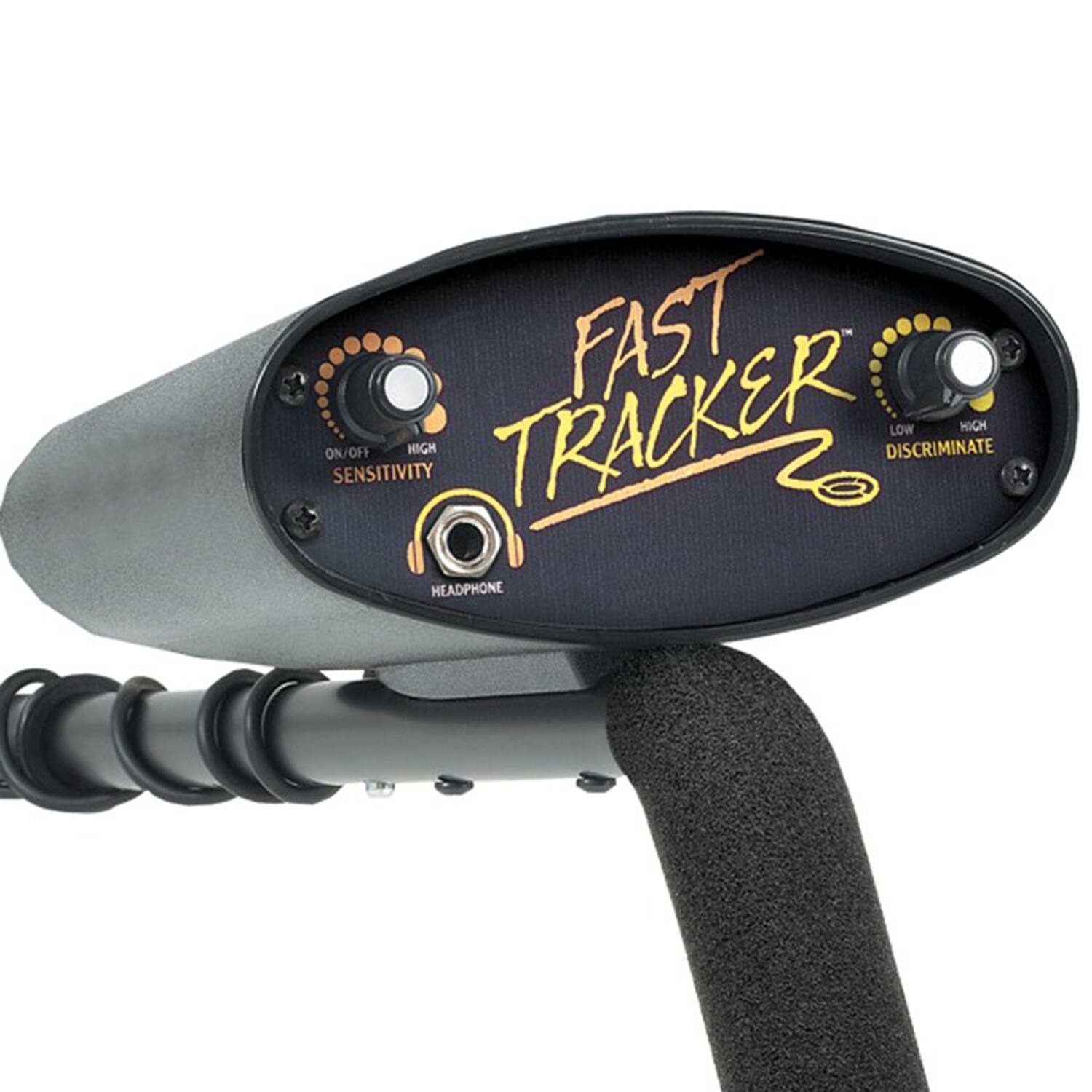 FAST TRACKER  
ON/OFF SENSITIVITY  
HIGH  
LOW HIGH DISCRIMINATE  
HEADPHONE