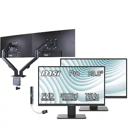 msi Pro 23.8" i FHD 3000:1 75Hz 1920x1080 Contrast ratio Refresh rate