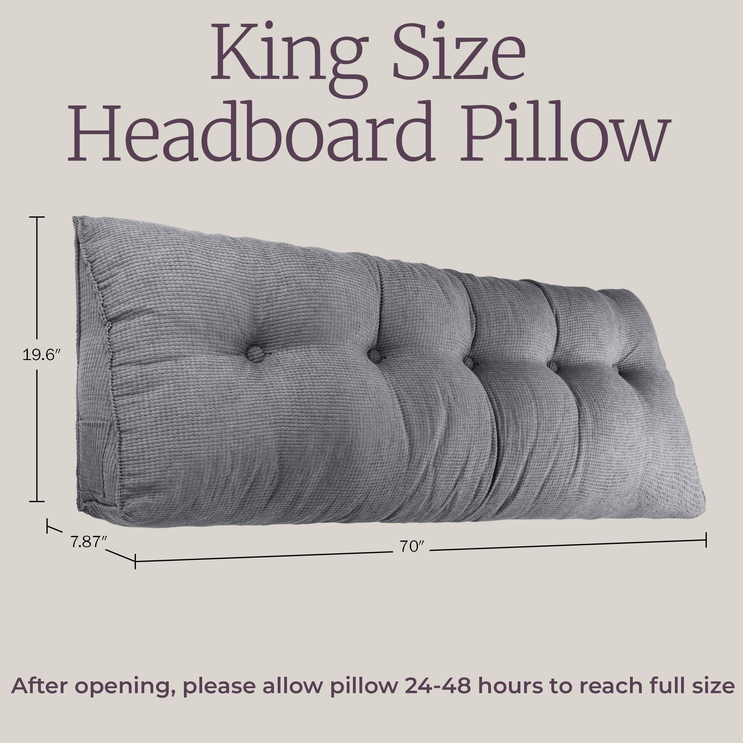 King Size Headboard Pillow

19.6"
7.87"
70"

After opening, please allow pillow 24-48 hours to reach full size