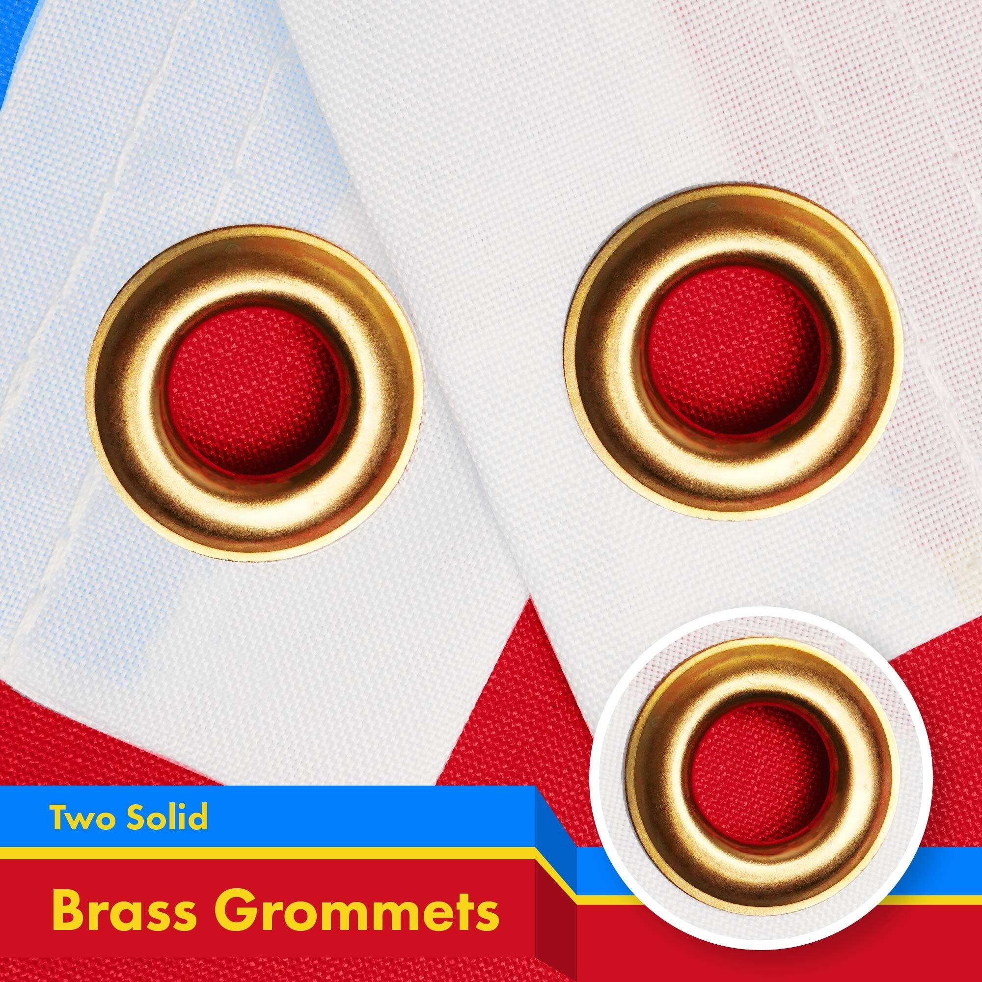 Two Solid Brass Grommets
