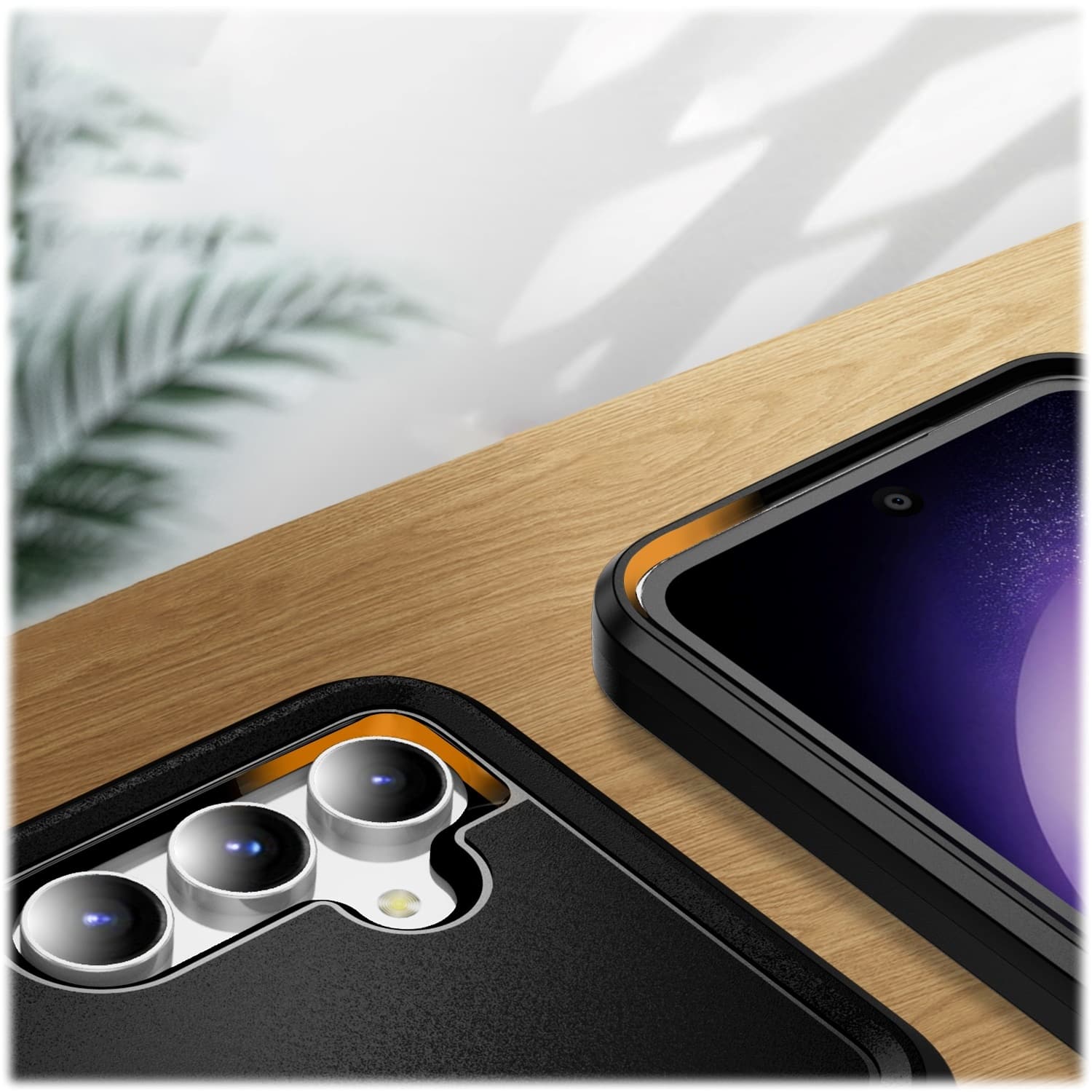 Alt View 14. SaharaCase - Military Kickstand Series Case for Samsung Galaxy S23 FE - Black.