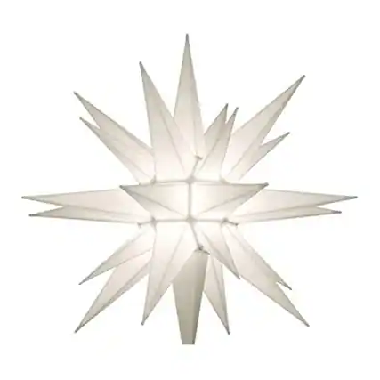Front. Keystone Holiday - Keystone Holiday 12 Inch Prelit LED Christmas Holiday Star Tree Topper, White - White.
