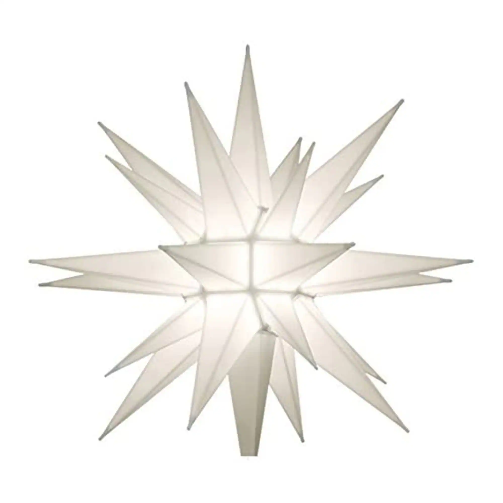 Keystone Holiday - 12 Inch Prelit LED Christmas Holiday Star Tree Topper - White