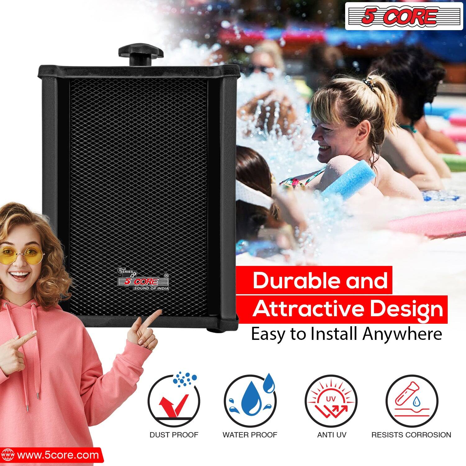 5 CORE

Durable and Attractive Design
Easy to Install Anywhere

UV DUST PROOF WATER PROOF ANTI UV RESISTS CORROSION

www.5core.com