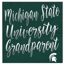 Jardine - Michigan State Spartans 10'' x 10'' Grandparent Plaque - Green