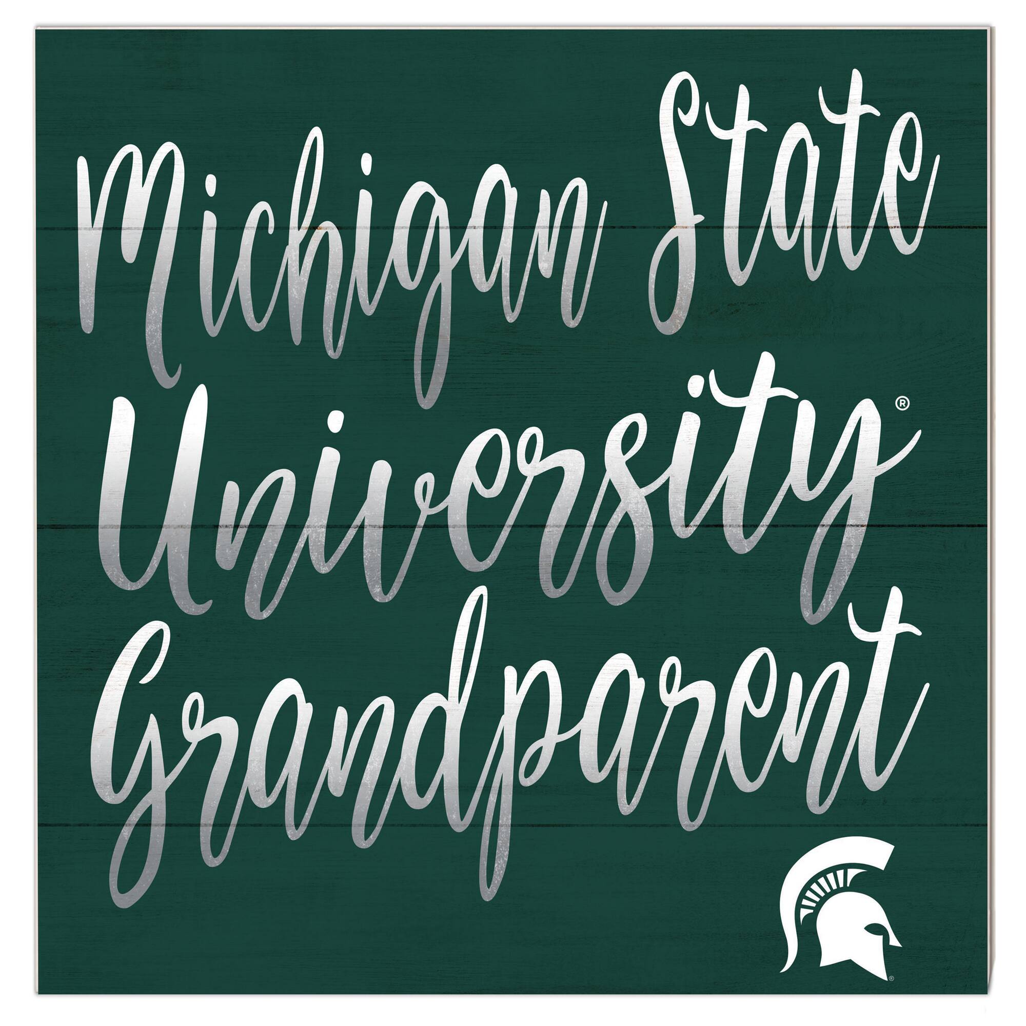 Michigan State Spartans 10'' x 10'' Grandparent Plaque