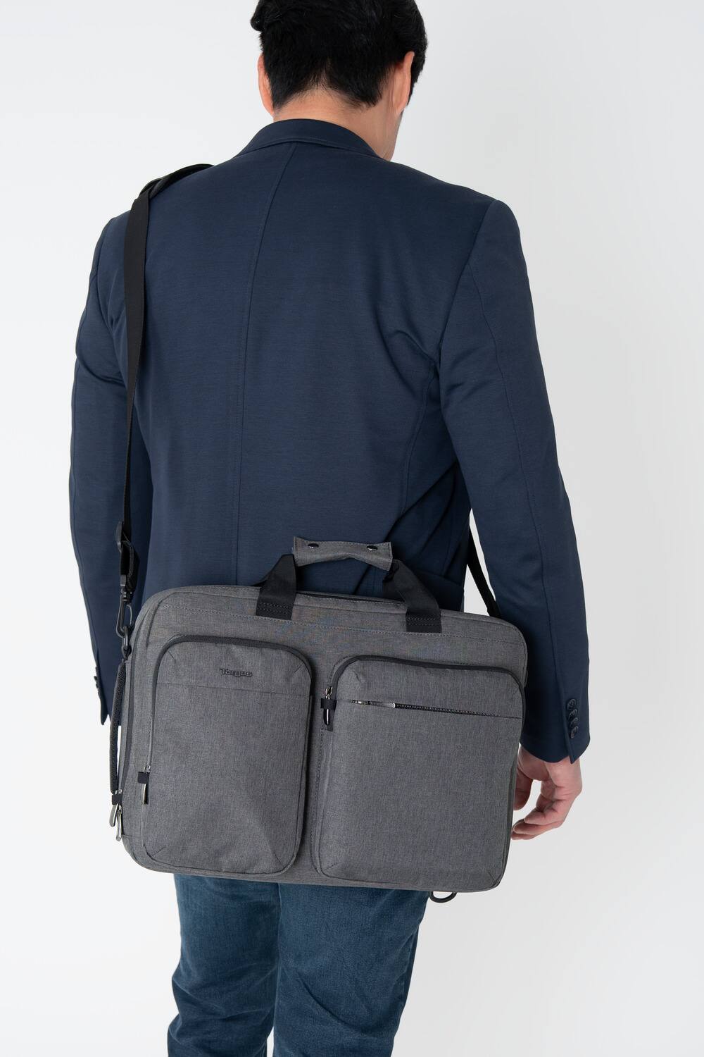 Alt View 12. Targus - 15-16” Hybrid Briefcase Backpack - Gray.