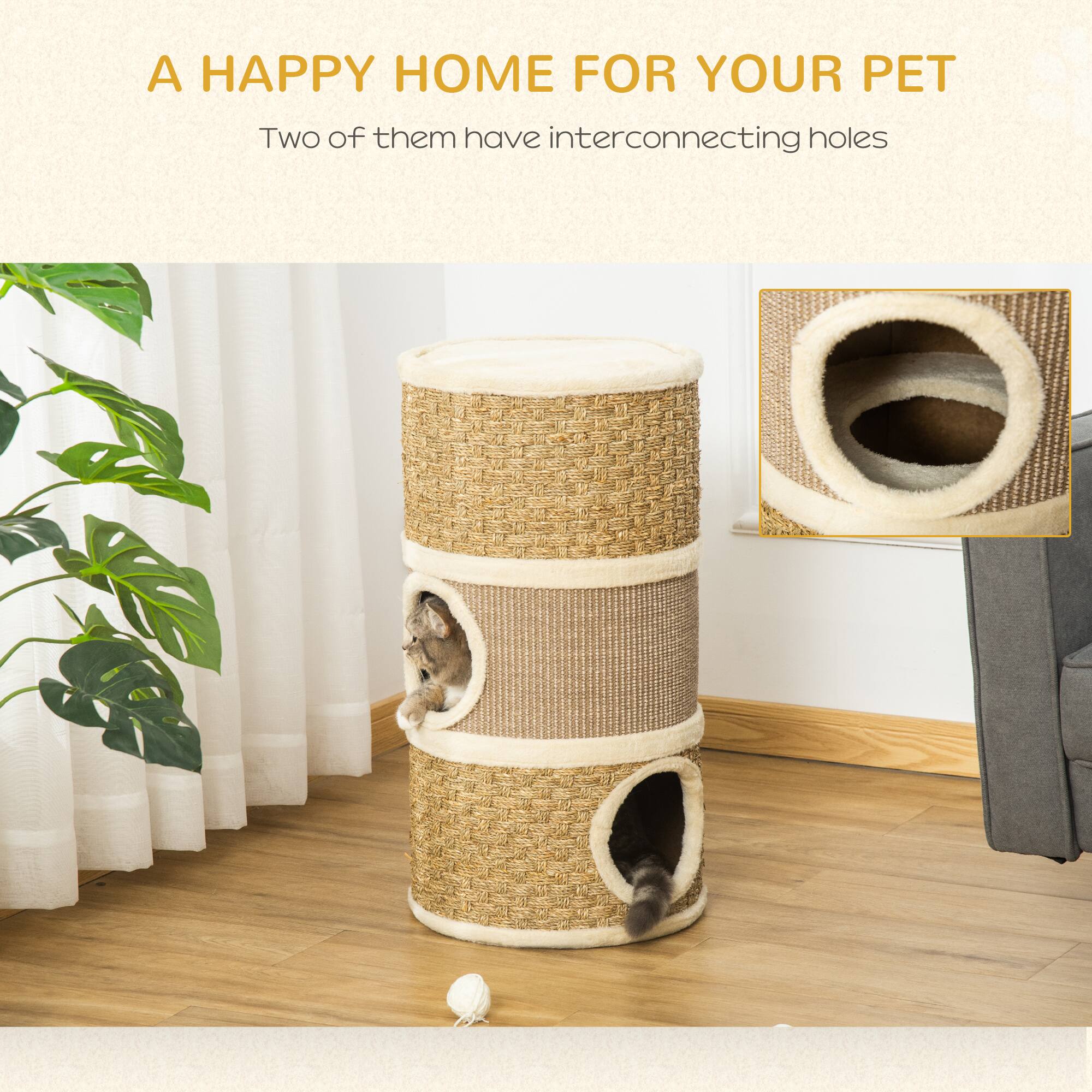 A HAPPY HOME FOR YOUR PET

Two of them have interconnecting holes