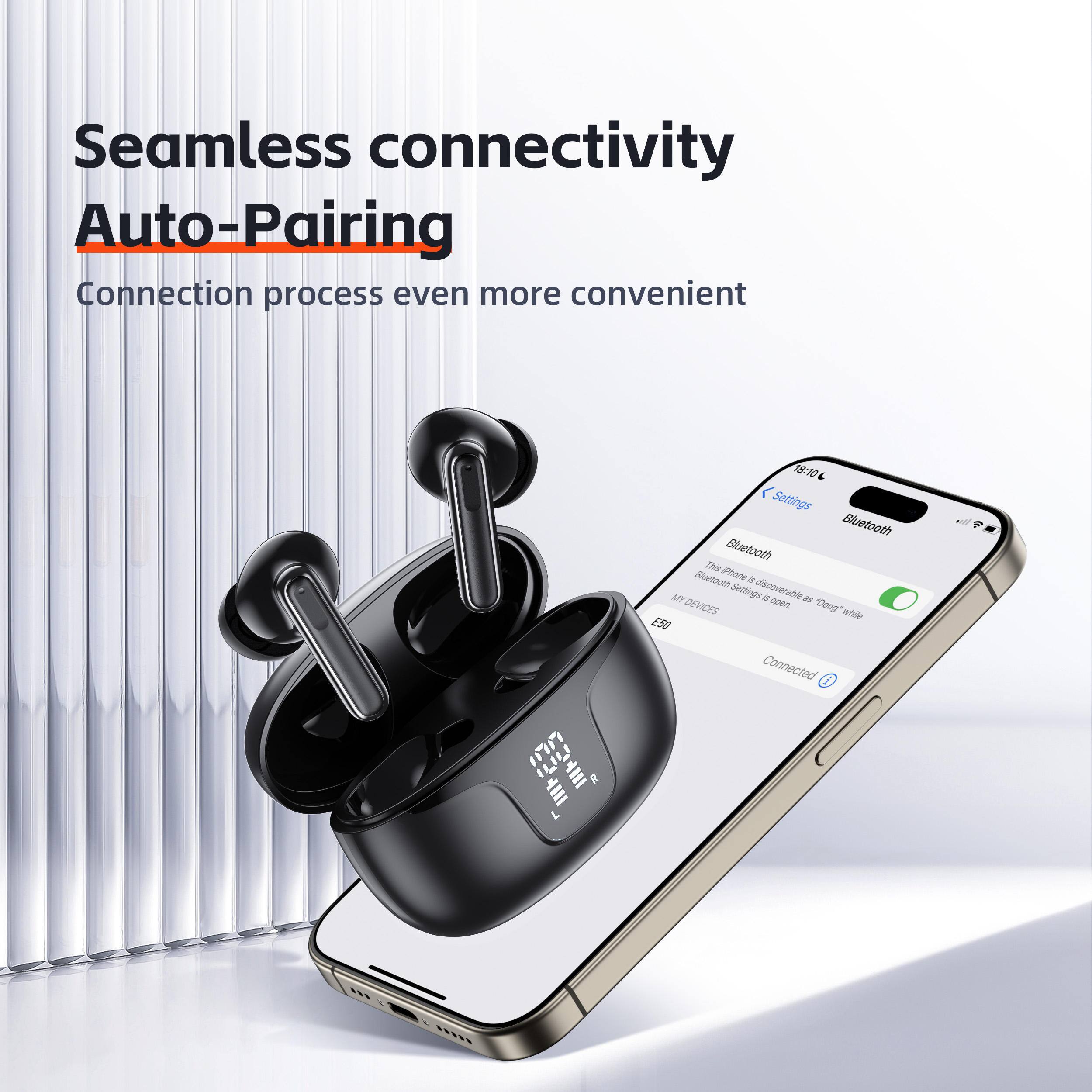 Seamless connectivity  
Auto-Pairing  
Connection process even more convenient