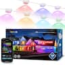 Lepro - E1 90-Light 150 ft. Smart RGBIC Outdoor Permanent String Light, Wi-Fi Bluetooth, for Christmas Halloween Holiday - Multicolor