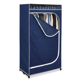 Hivvago - Portable Clothes Closet Wardrobe Breathable Fabric - Blue