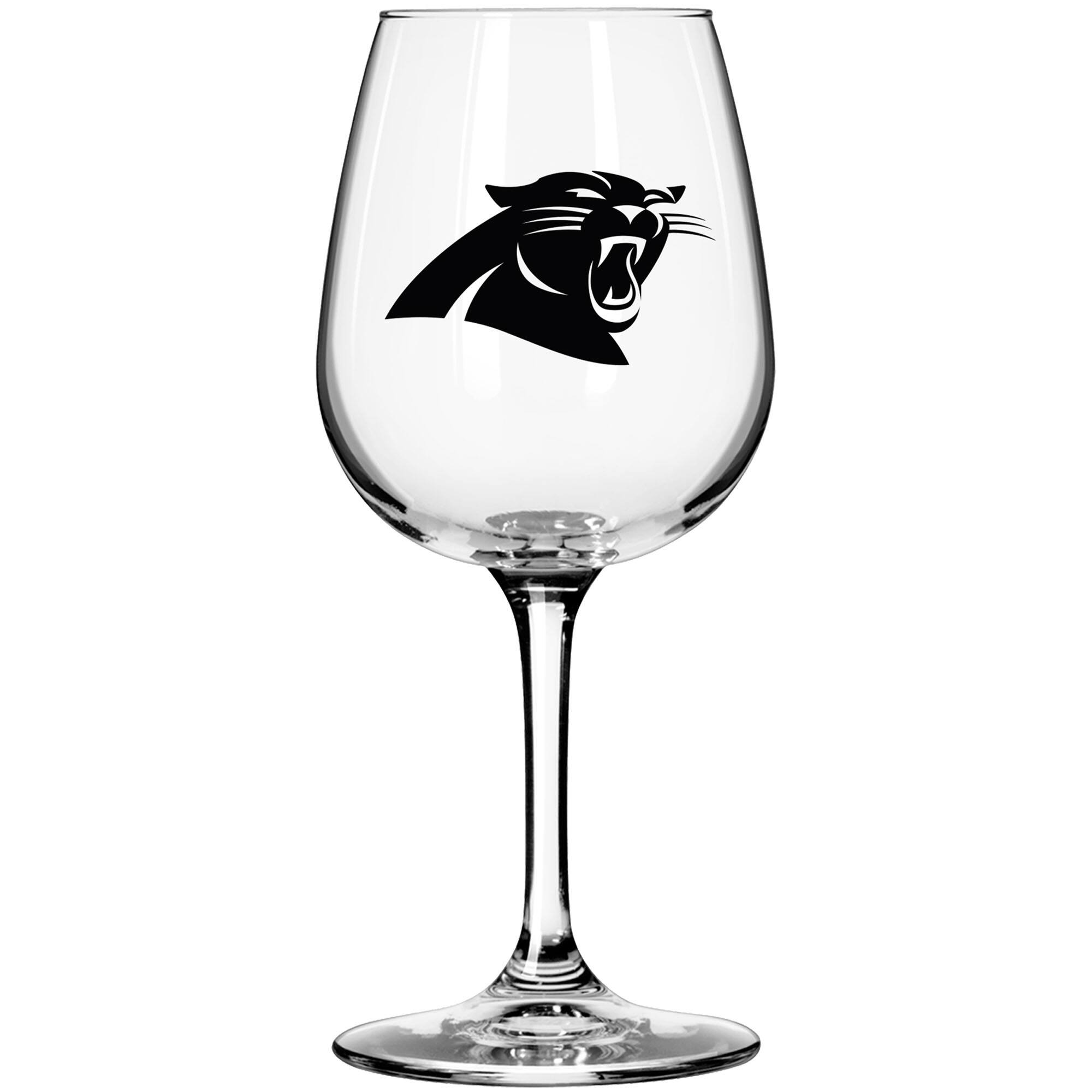 Logo Brands - Carolina Panthers 12oz. Gameday Stemmed Wine Glass - Multicolor