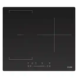 ZLINE - 24 in. Built-In Induction Cooktop with Anti-Scratch Glass and 3 Elements - Black