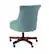 Left. Linon Home Décor - Scotmar Plush Button-Tufted Adjustable Office Chair With Wood Base - Aqua.