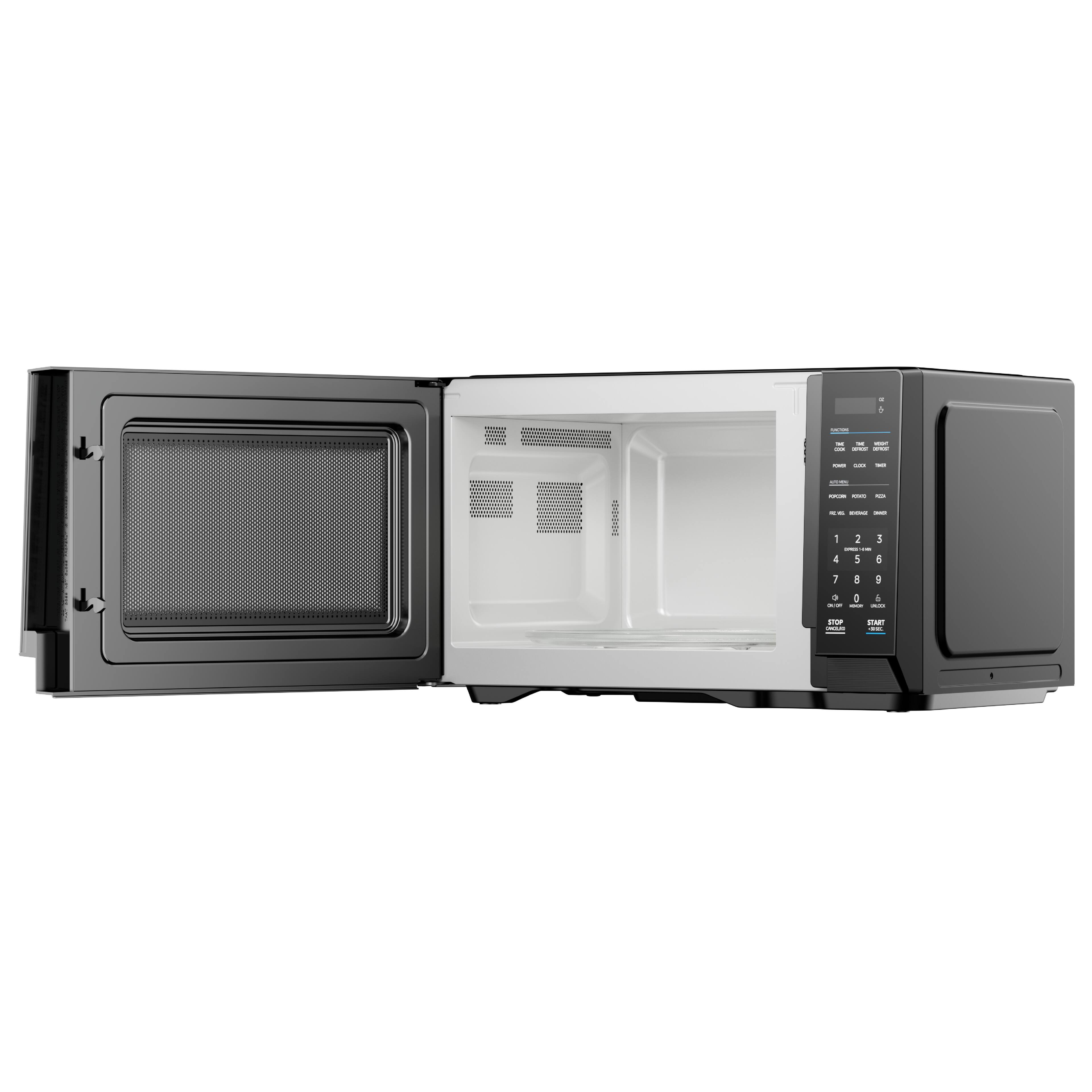 Alt View 7. Midea - Midea 0.7 Cu. Ft. Countertop Microwave Oven, Small Microwave for Dorm, Office, Apartment, Black - Black.