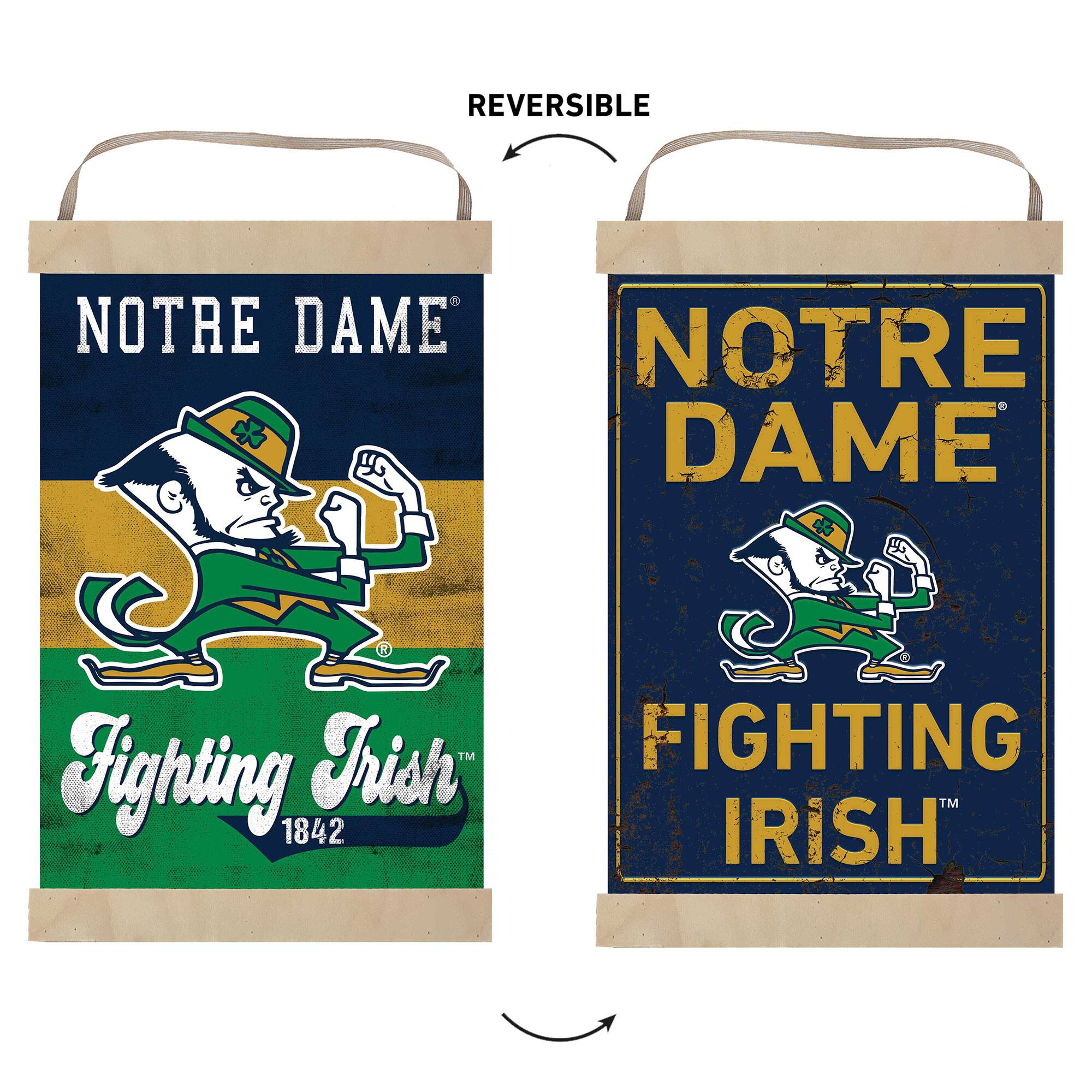 REVERSIBLE  
NOTRE DAME  
NOTRE DAME  
Fighting Irish  
1842  
FIGHTING IRISH