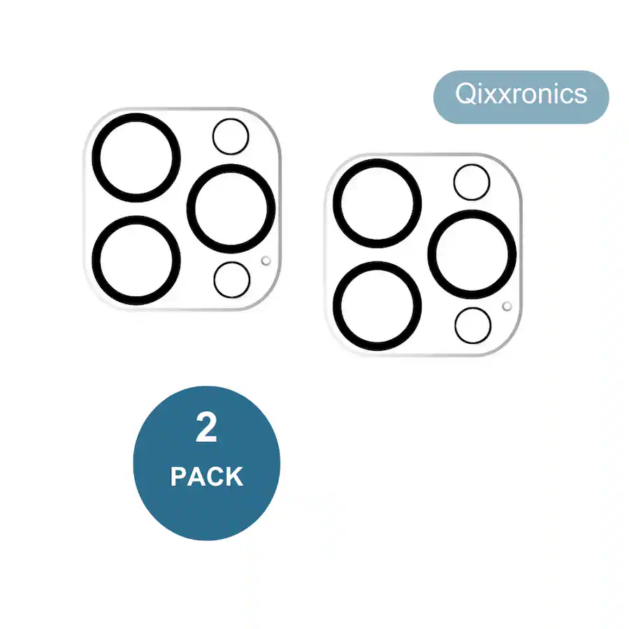 Qixxronics 2 Pack Camera Lens Protector Compatible with iPhone 15 Pro ...