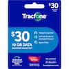 $30 plus taxes & fees
Tracfone Hotspot capable*
$30
10 GB DATA
UNLIMITED TALK & TEXT
Int'l talk & text to Canada/Mexico*
Spam Filter
Unlimited Carryover Data with active service*
Covered by Verizon
No contract 30-day plan
Smartphone card
Image does not depict coverage