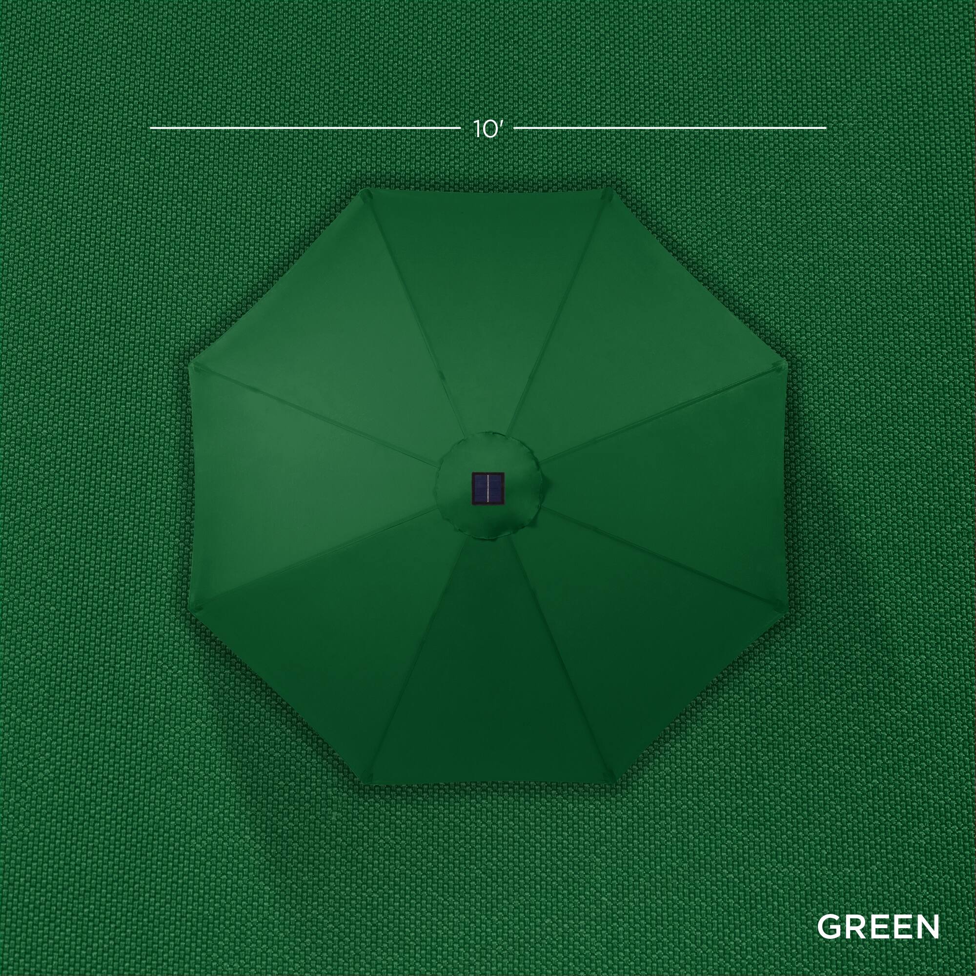 The text on the image is "10' GREEN."