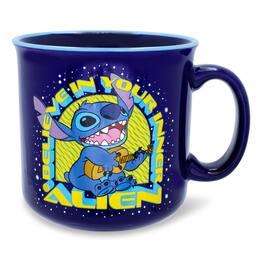 Silver Buffalo - Disney Lilo & Stitch "Believe In Your Inner Alien" Camper Mug | Holds 20 Ounces - Blue