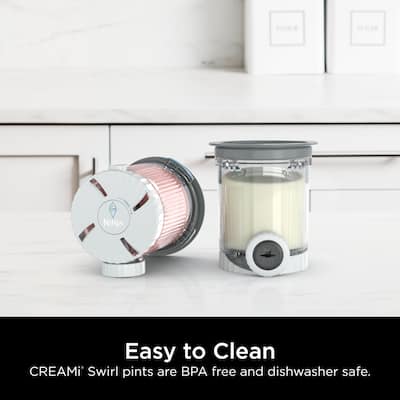 Ninja Swirl by CREAMi Pints and Lids, 2 Pack Grey Lids XSK7PNTLD2 Ninja Swirl by CREAMi Pints and Lids, 2 Pack Grey Lids XSK7PNTLD2