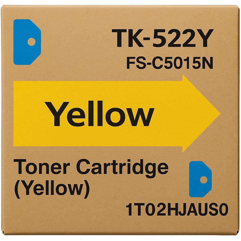 TK-522Y  
FS-C5015N  
Yellow  
Toner Cartridge (Yellow)  
1T02HJAUS0