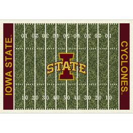 Imperial - Iowa State Cyclones 5'4'' x 7'8'' Home Field Rug - Black