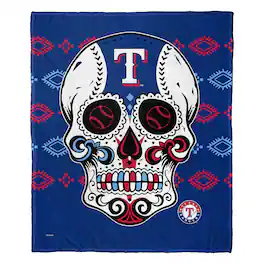 Northwest - Texas Rangers 50" x 60" Candy Skull Silk Touch Throw Blanket - Multicolor