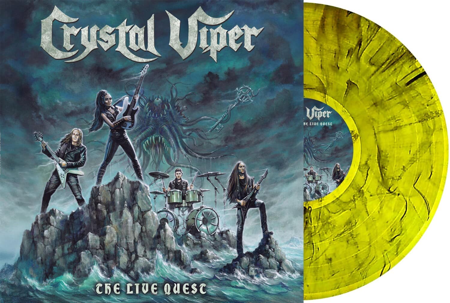 Crystal Viper - The Live Quest - Marble  - VINYL LP