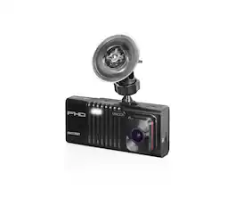 Minolta - MNCD338T 3-Channel 1080P Dash Camera w/3.0" LCD & Rear Camera - Black