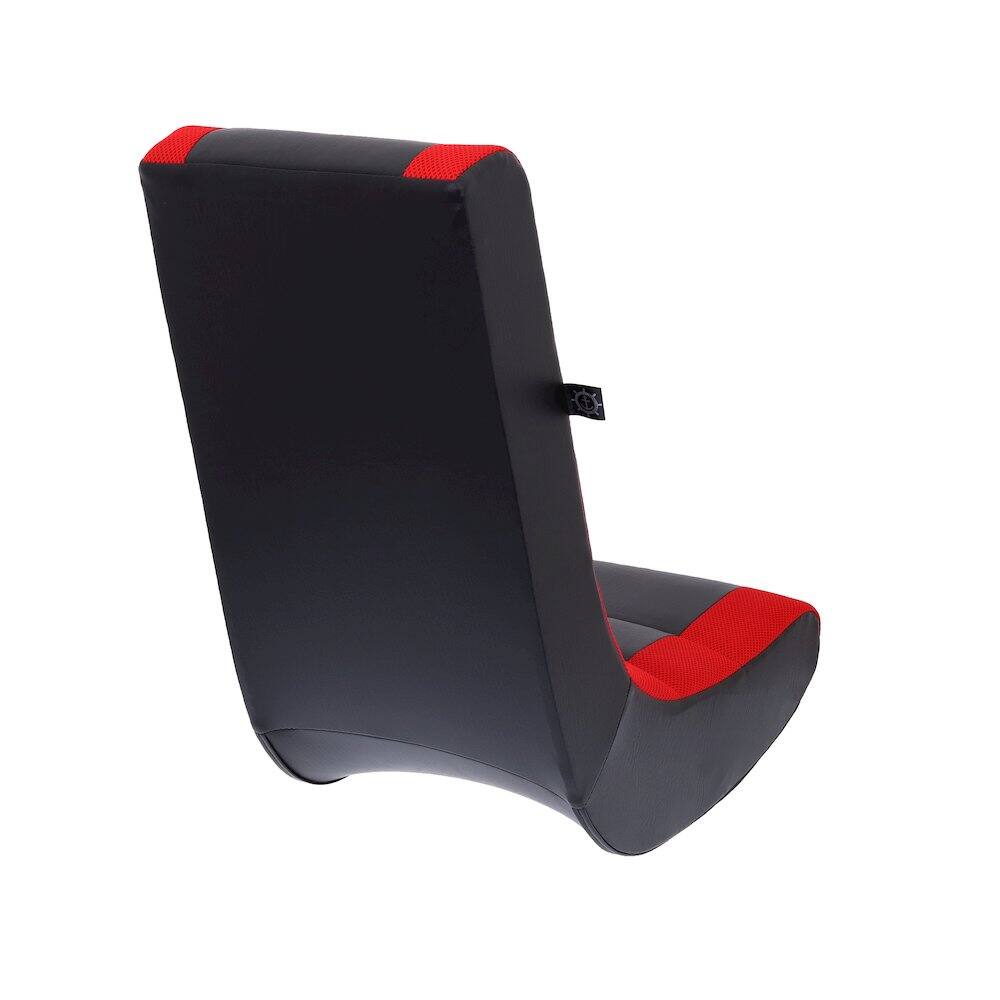 Back. Crew - Classic Video Rocker Floor Gaming Chair - Black/Red.
