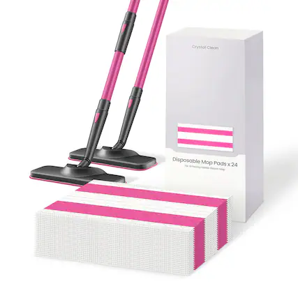 Crystal Clean Disposable Mop Pads x 24
For Schonley Hestia Steam Mop