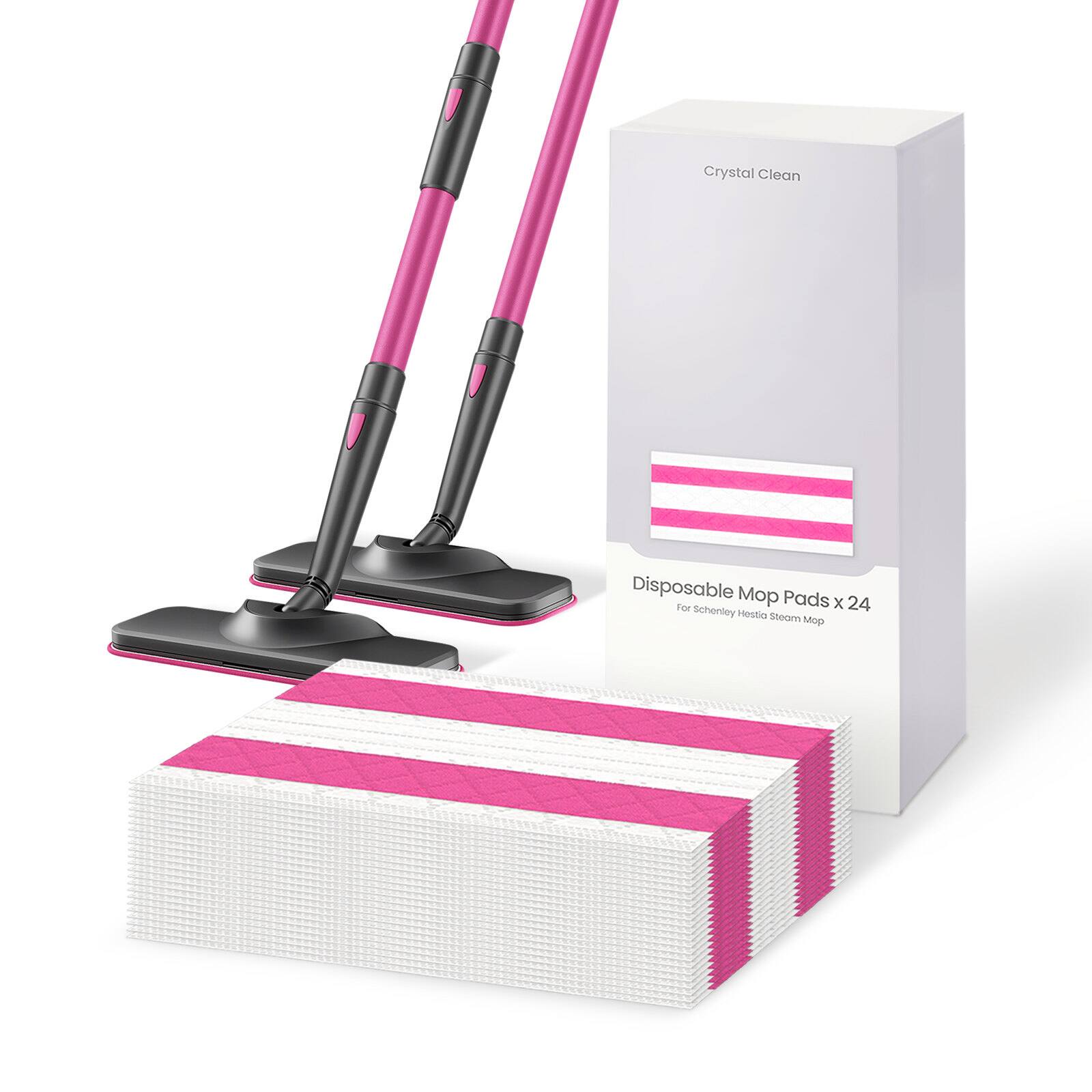Crystal Clean Disposable Mop Pads x 24  
For Schonley Hestia Steam Mop