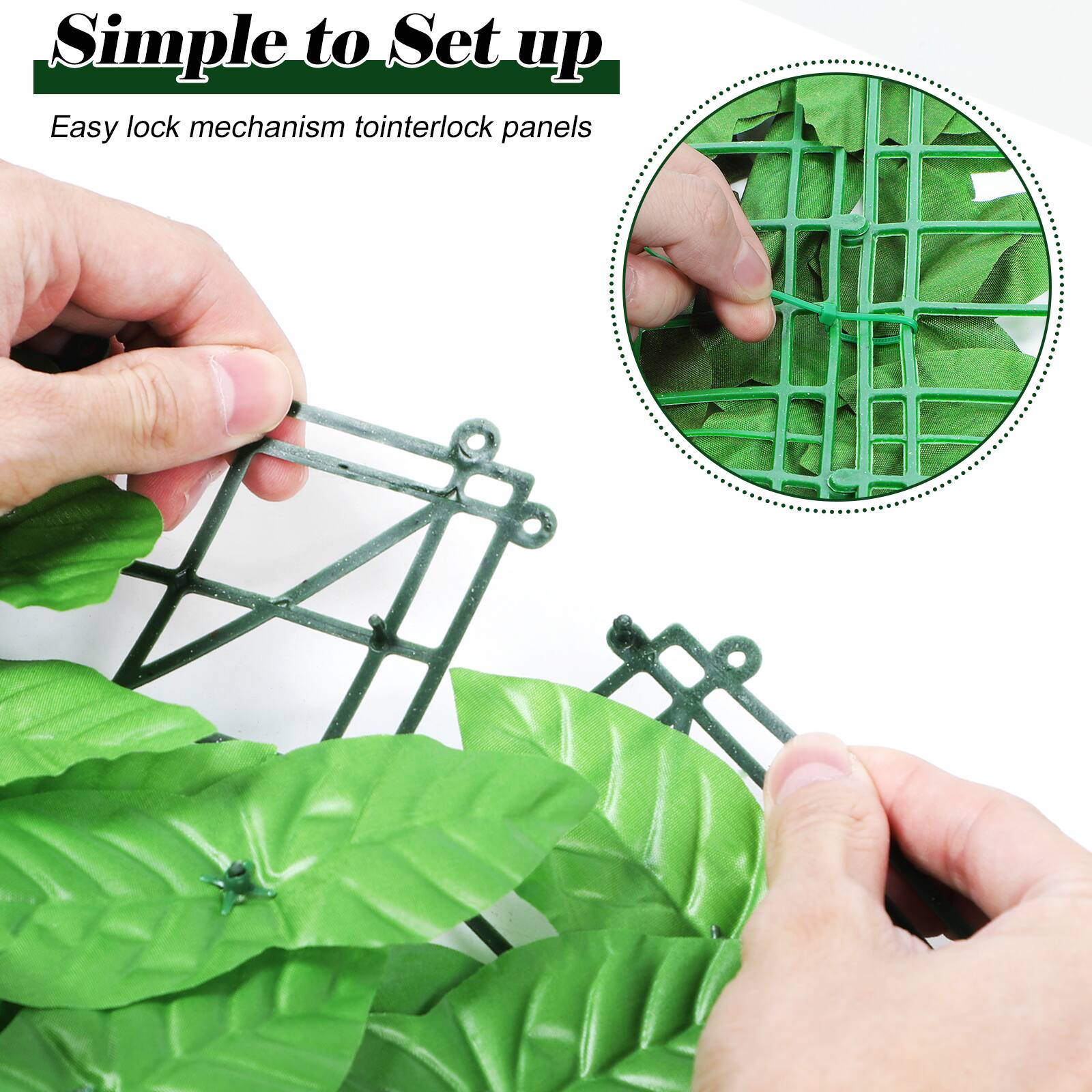 Simple to Set up  
Easy lock mechanism to interlock panels