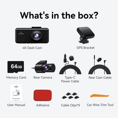 Redtiger F4 4K Voice Control Dash Cam - REDTIGER Official Redtiger F4 4K Voice Control Dash Cam - REDTIGER Official