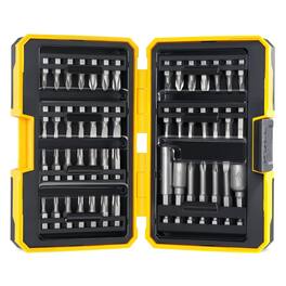 JETRANSPORT - 49pcs Bit Set S2 Steel Magnetic Nut Driver Includes Hex Sq Tamper Proof Torx Security Ph Sl And Pz With 1 - Default