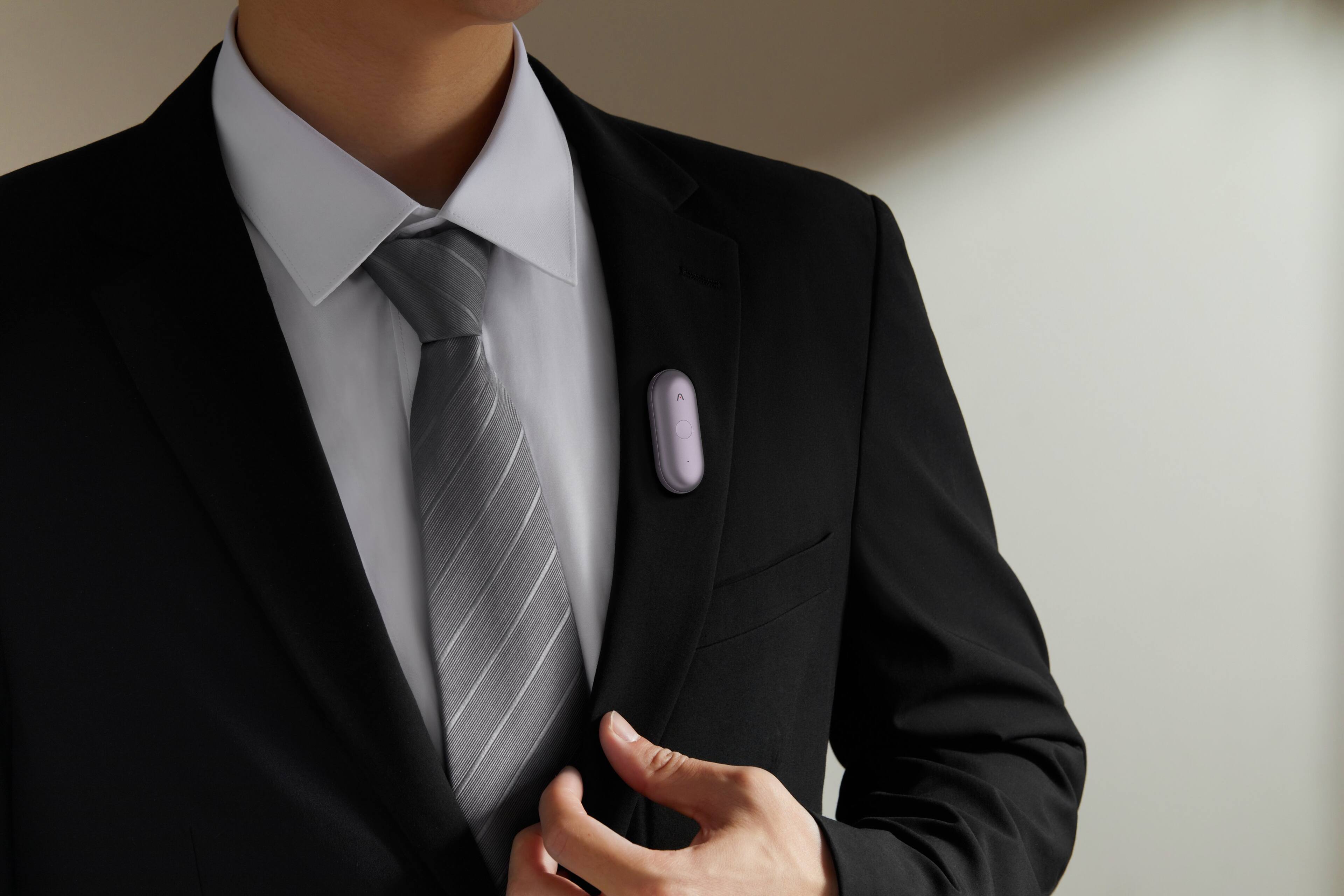 Alt View 18. PLAUD - NotePin S Smart AI Voice/Audio Recorder - Purple.