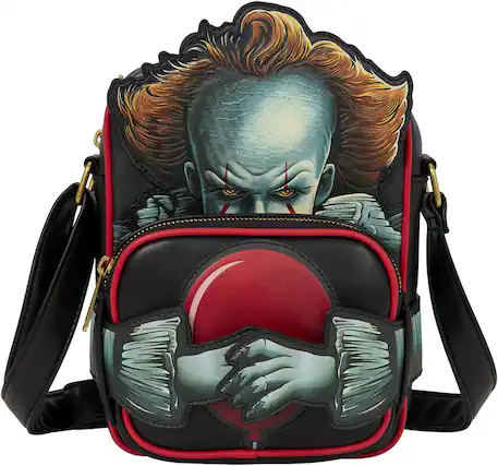 Front. LoungeFly - Loungefly Warner Bros It Pennywise Crossbuddies Bag - Multicolor.