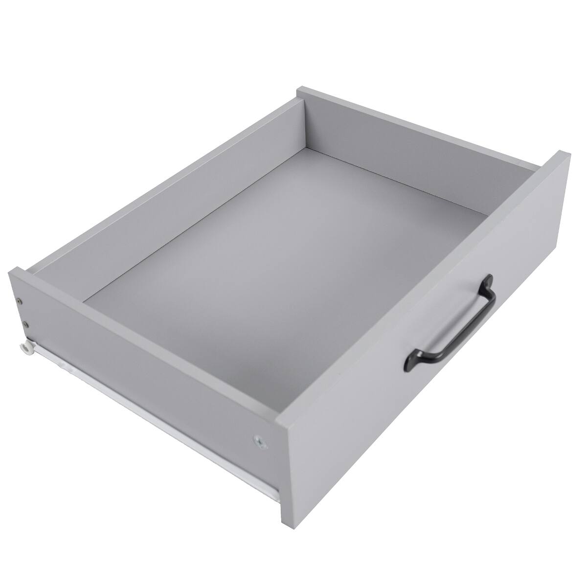 Alt View 2. Loheer - Loheer Grey Kitchen Island with Trash Can Storage, Rolling Kitchen Cart with Drop Leaf and Spice Rack, 51-Inch - Grey.