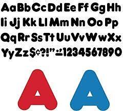 Trend Enterprises - Trend Ready Letters 4" Casual Solids Combo - Red