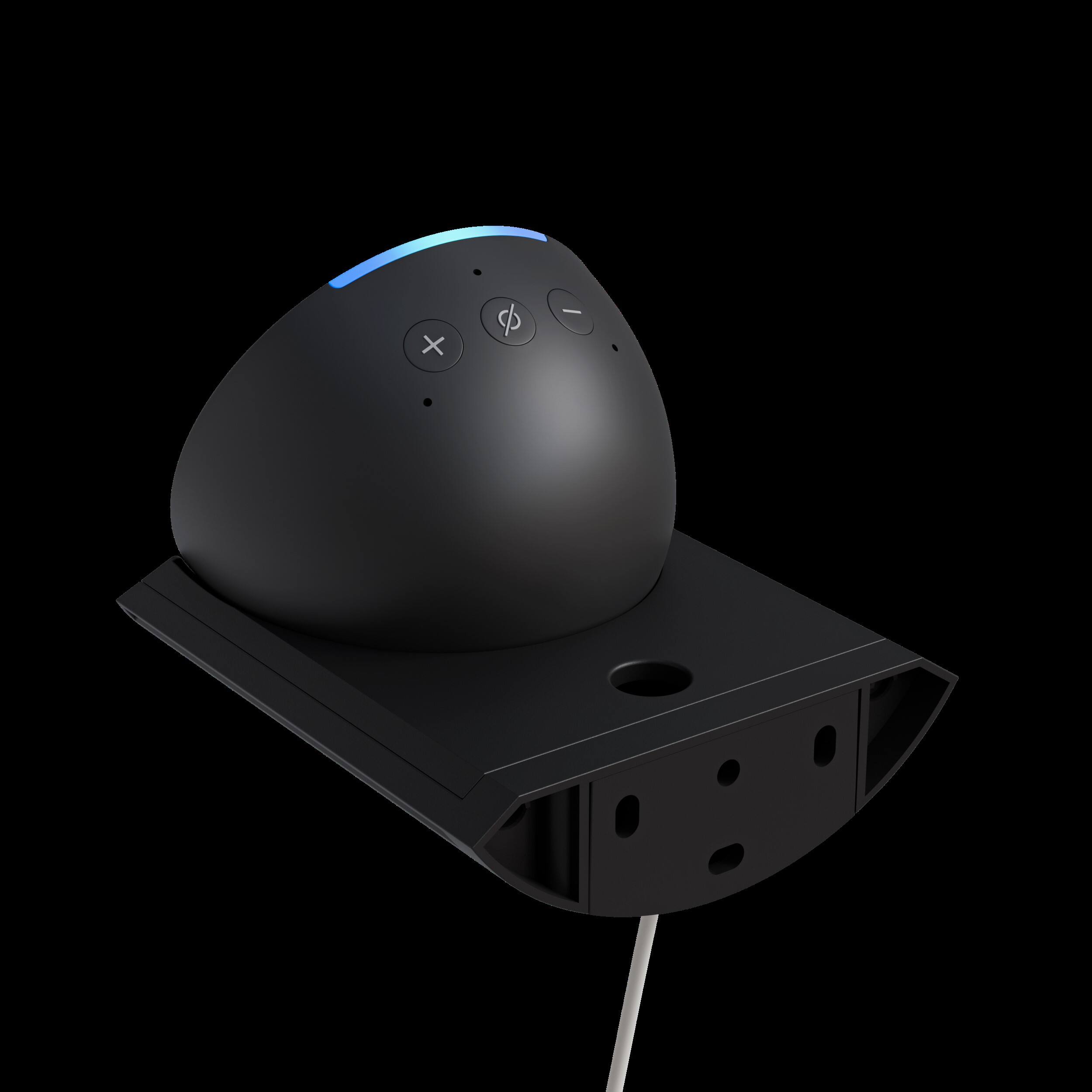 Back. Amazon - Made for Amazon Shelf Wall Mount, for Echo Pop - Charcoal.