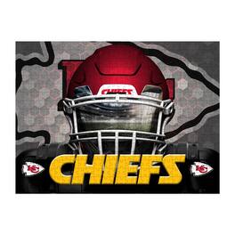 Sporticulture - Kansas City Chiefs 18" x 24" 3D Facemask Puzzle - Multicolor