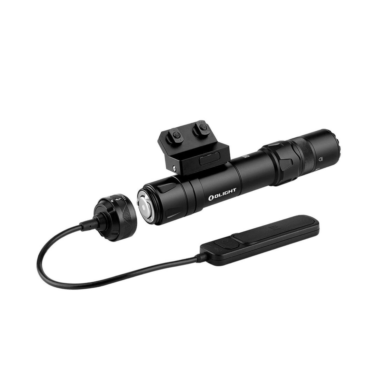 Angle. OLIGHT - Olight Odin GL M Rechargeable Flashlight with Green Laser (M-LOK, Black).